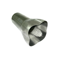 Collector Cone 4 into 1 - 51mm(2") In, 89mm(3.5") Out, Aluminised Mild Steel