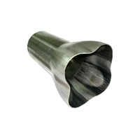 Collector Cone 4 into 1 - 51mm(2") In, 89mm(3.5") Out, 409 Stainless Steel