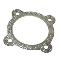 Exhaust Gasket 4 Bolt 3" Flange Gasket / Steel With Reinforced Fire Ring