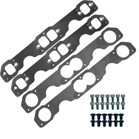 Chevrolet Small Block SBC V8 1 3/4" Adapter Kit Extractor Laser Cut Header Plates