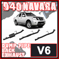 Nissan D40 Navara Exhaust V6 V9X Turbo 3" Systems