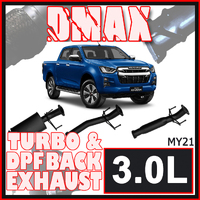 Isuzu D-Max Exhaust MY21 3L 3" DPF & Turbo Back Systems