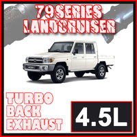 Toyota Landcruiser Exhaust 79 Series Dual Cab 3" & 3.5"  Turbo Back Offroad 4x4 Systems