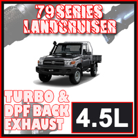 Toyota Landcruiser Exhaust 79 Series Single Cab 3" & 3.5" DPF Back Systems