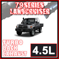 Toyota Landcruiser Exhaust 79 Series Single Cab 3" & 3.5" Turbo Back Offroad 4x4 Systems